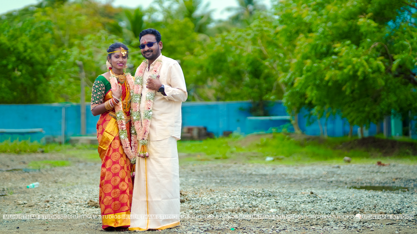 Wedding couple portrait